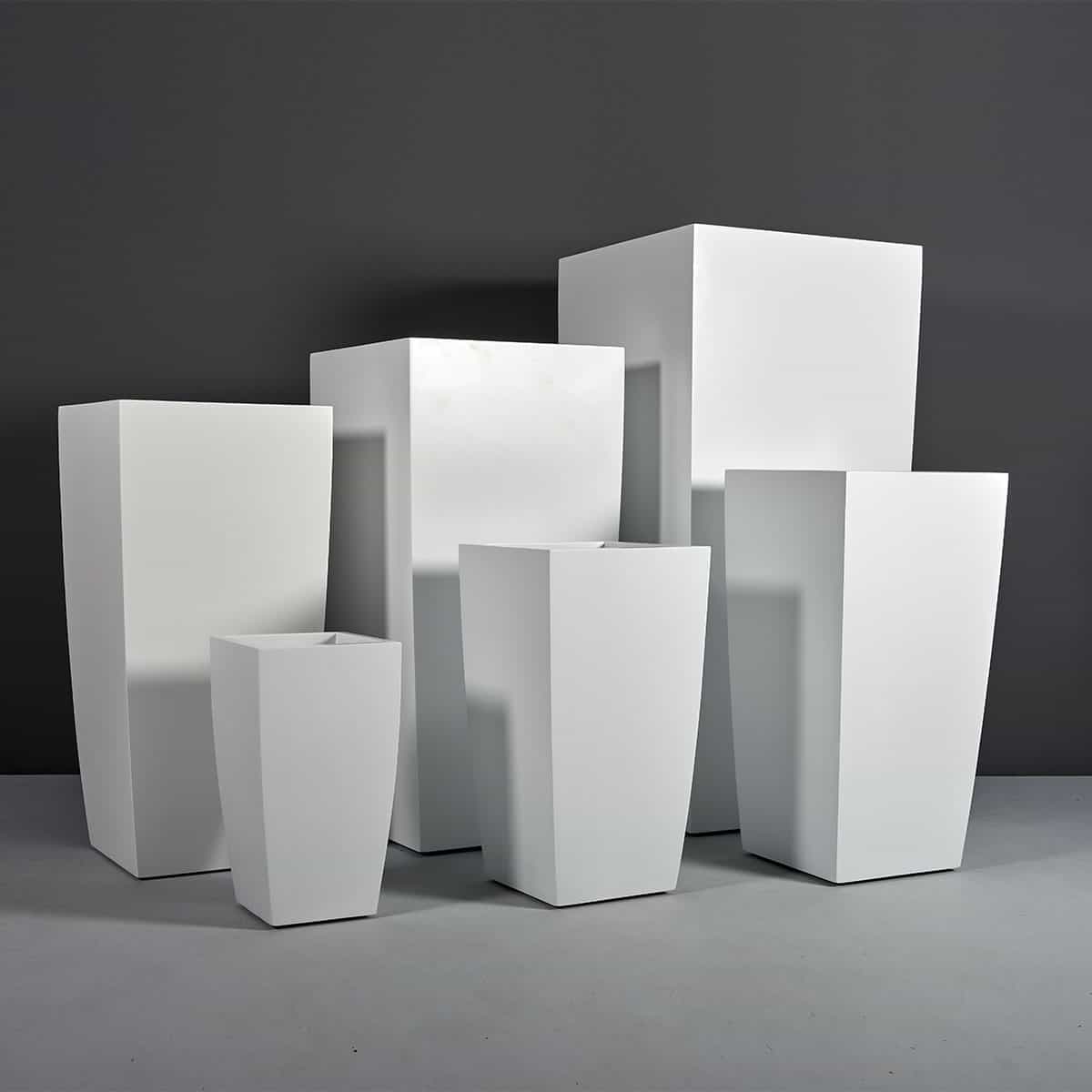 Toulan Modern Tall Tapered Square Planter Large/Extra-Large