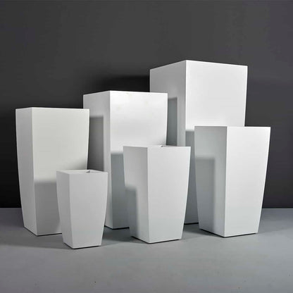 Toulan Modern Tall Tapered Square Planter Large/Extra-Large