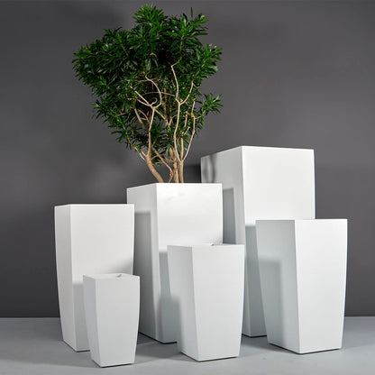 Toulan Modern Tall Tapered Square Planter Large/Extra-Large